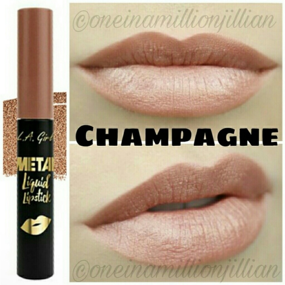L.A. Girl Metal Liquid Lipstick - Champagne